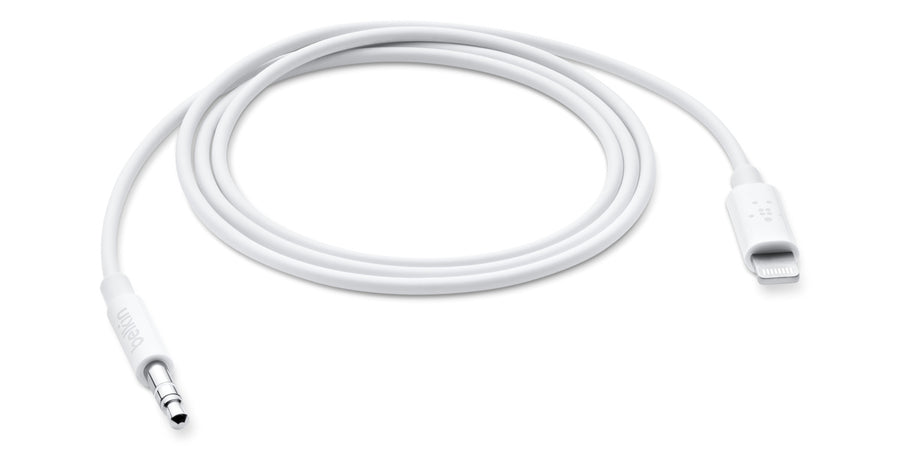 Cabo de áudio de 3,5 mm da Belkin com conector Lightning