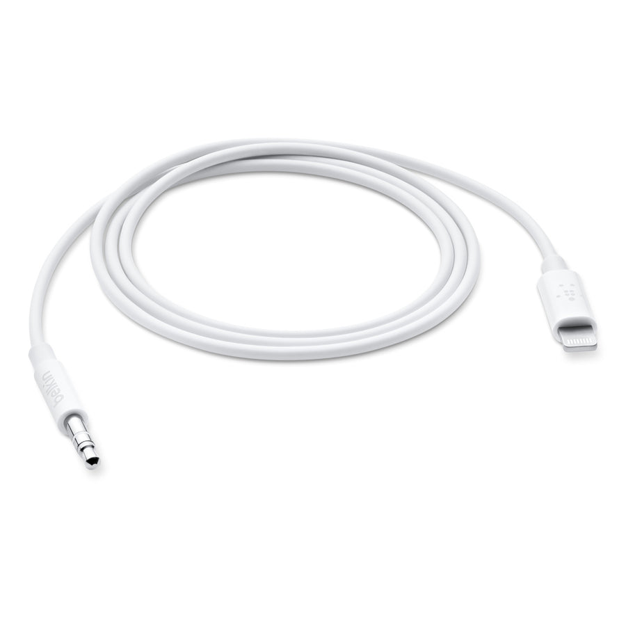Cabo de áudio de 3,5 mm da Belkin com conector Lightning