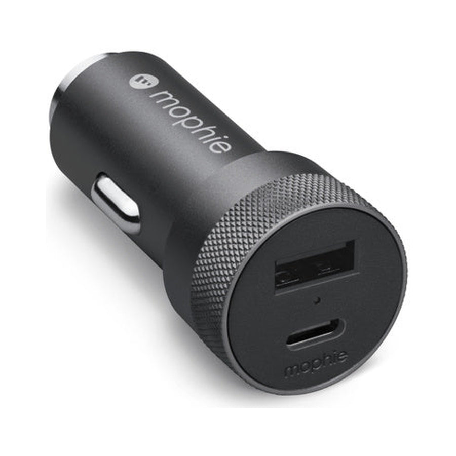Carregador duplo (USB-C/USB-A) PD de 32W da mophie para carro