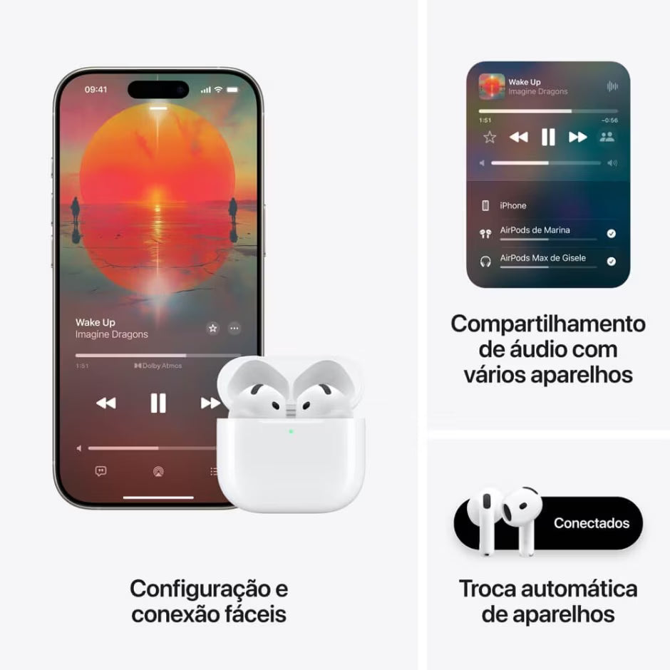 AirPods 4ª Geração - Novo e Lacrado
