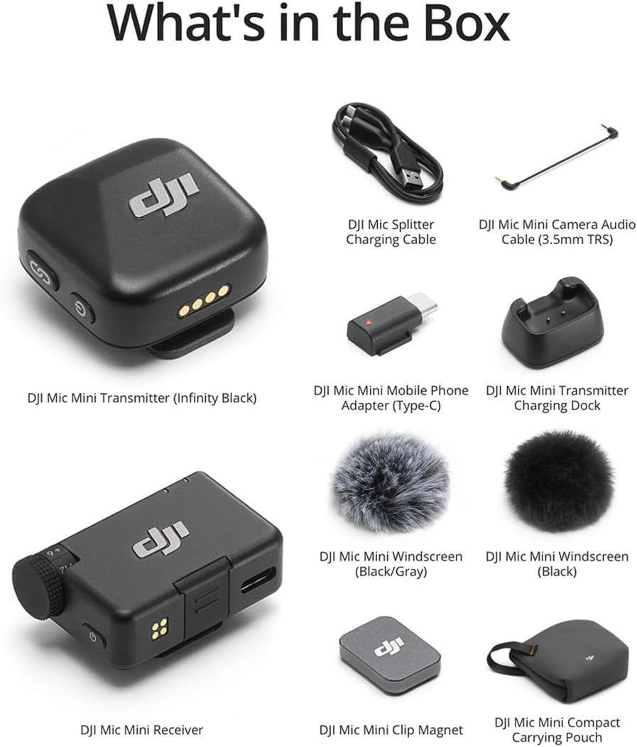 DJI Mic Mini (1 TX + 1 RX) — Seminovo