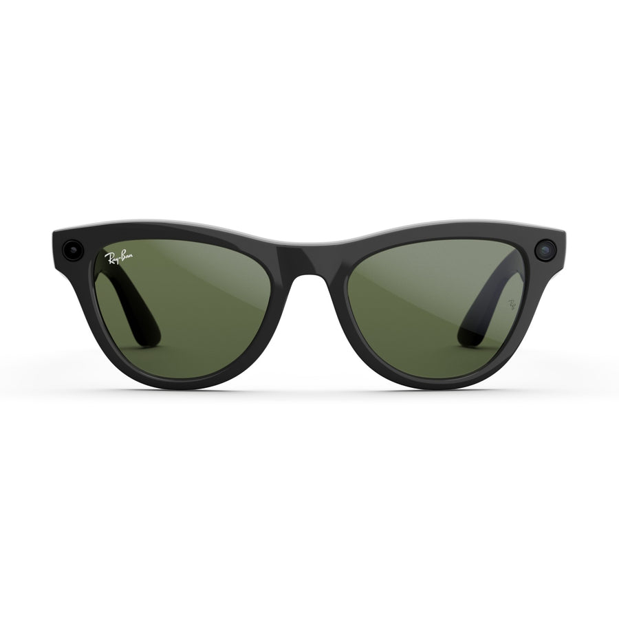 Ray-Ban Meta Skyler (Gen 1) — Shiny Black / Green — Seminovo