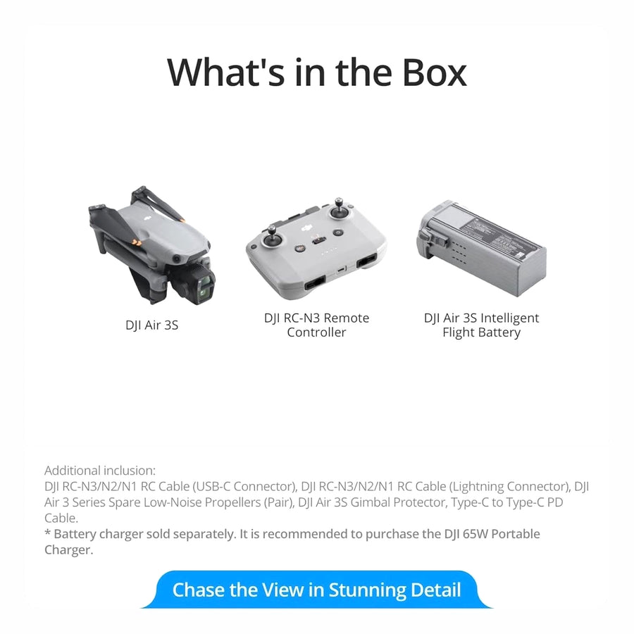 DJI Air 3S (RC-N3) — Seminovo