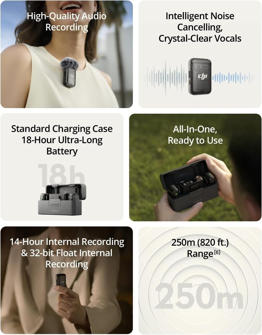 DJI Mic 2 (2 TX + 1 RX + Charging) — Seminovo