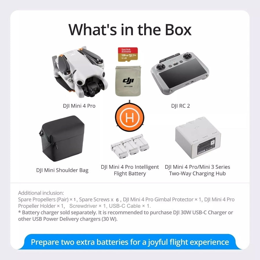 DJI Mini 4 Pro Fly More Vlogger Combo Drone with — Seminovo