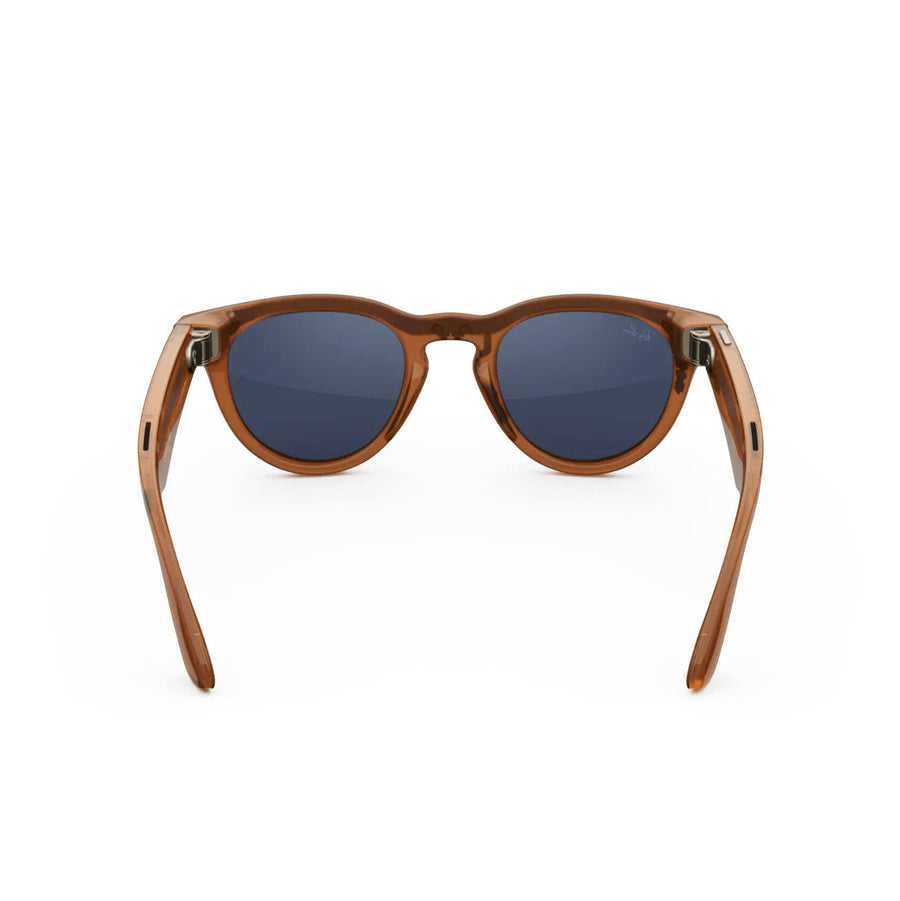 Ray-Ban Meta Headliner (Gen 1) — Shiny Caramel Transparent / Clear — Seminovo