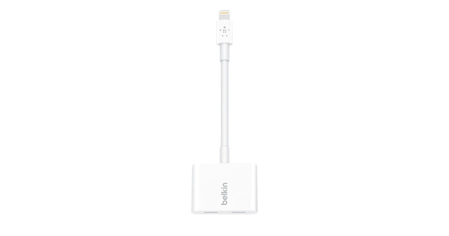 Adaptador Lightning Audio + Charge Rockstar da Belkin
