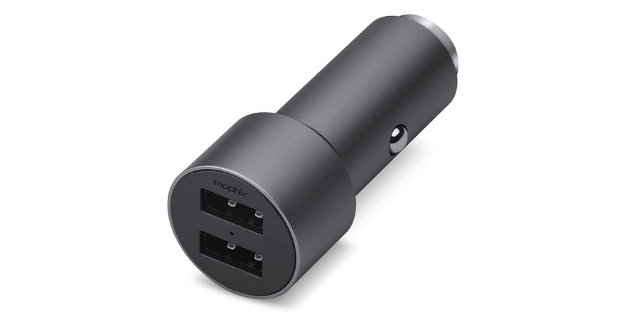 Carregador USB-A duplo da mophie para carro