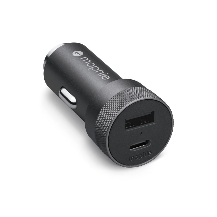 Carregador duplo (USB-C/USB-A) PD de 32W da mophie para carro