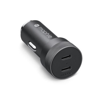 Carregador duplo (USB-C/USB-A) PD de 32W da mophie para carro