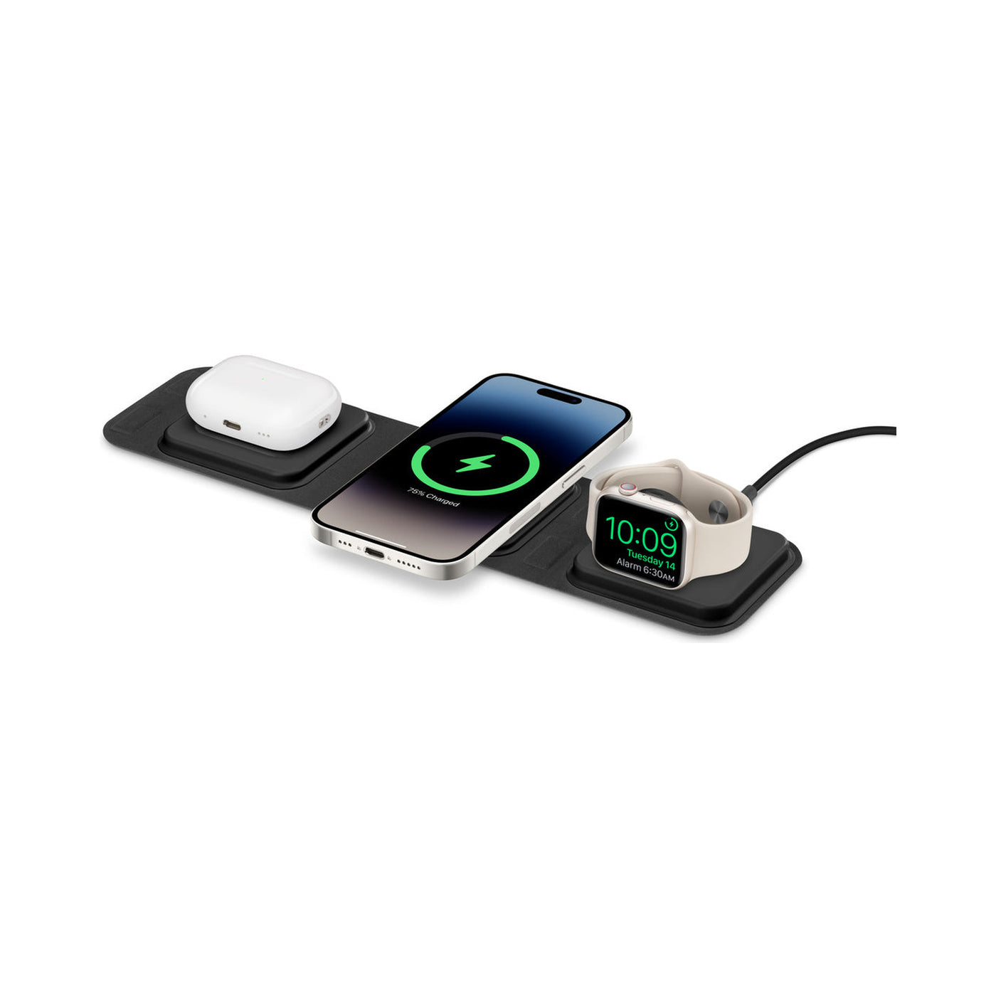 Carregador portátil 3 em 1 da mophie com MagSafe