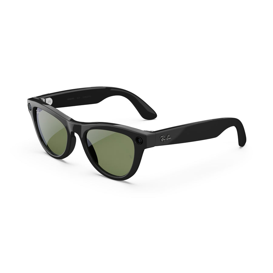 Ray-Ban Meta Skyler (Gen 1) — Shiny Black / Green — Seminovo