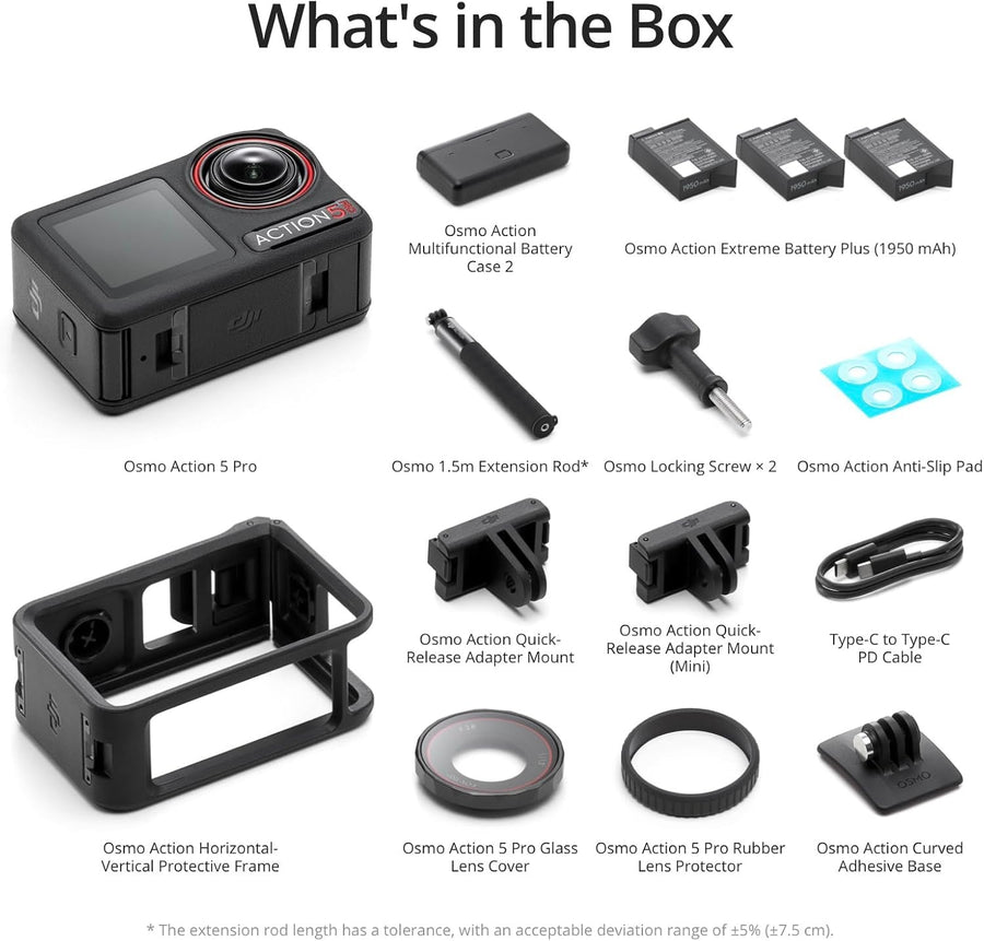 DJI Osmo Action 5 Pro Adventure Combo — Seminovo
