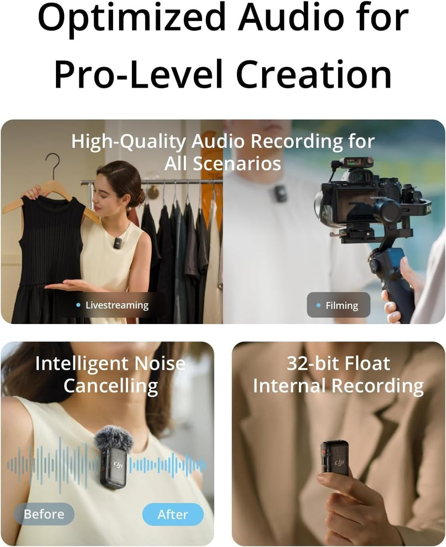 DJI Mic 2 (2 TX + 1 RX + Charging) — Seminovo