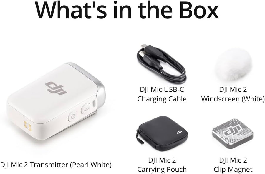 DJI Mic 2 Transmitter (Pearl White)