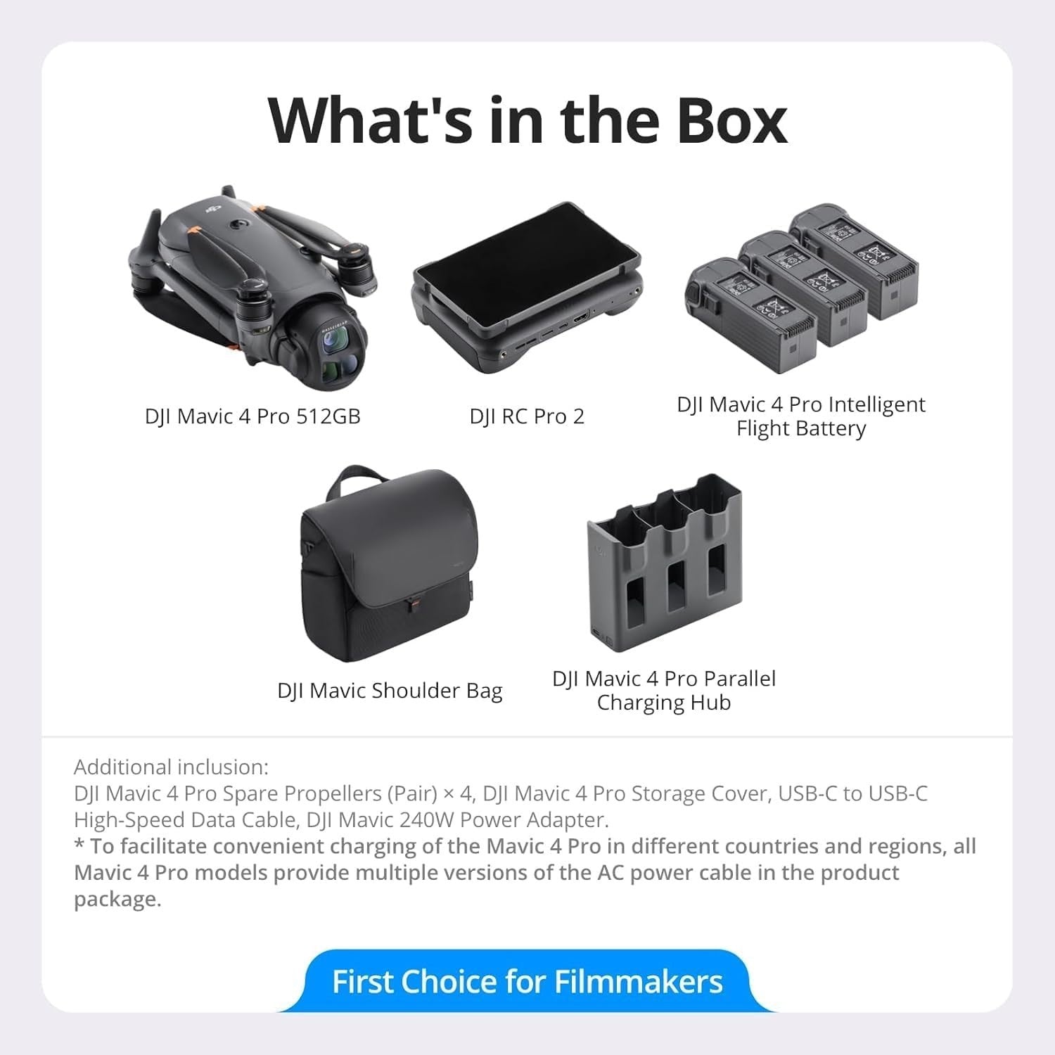 DJI Mavic 4 Pro 512GB Creator Combo (NYC Care Plan — foto 3