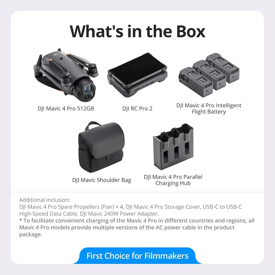 DJI Mavic 4 Pro 512GB Creator Combo with RC Pro