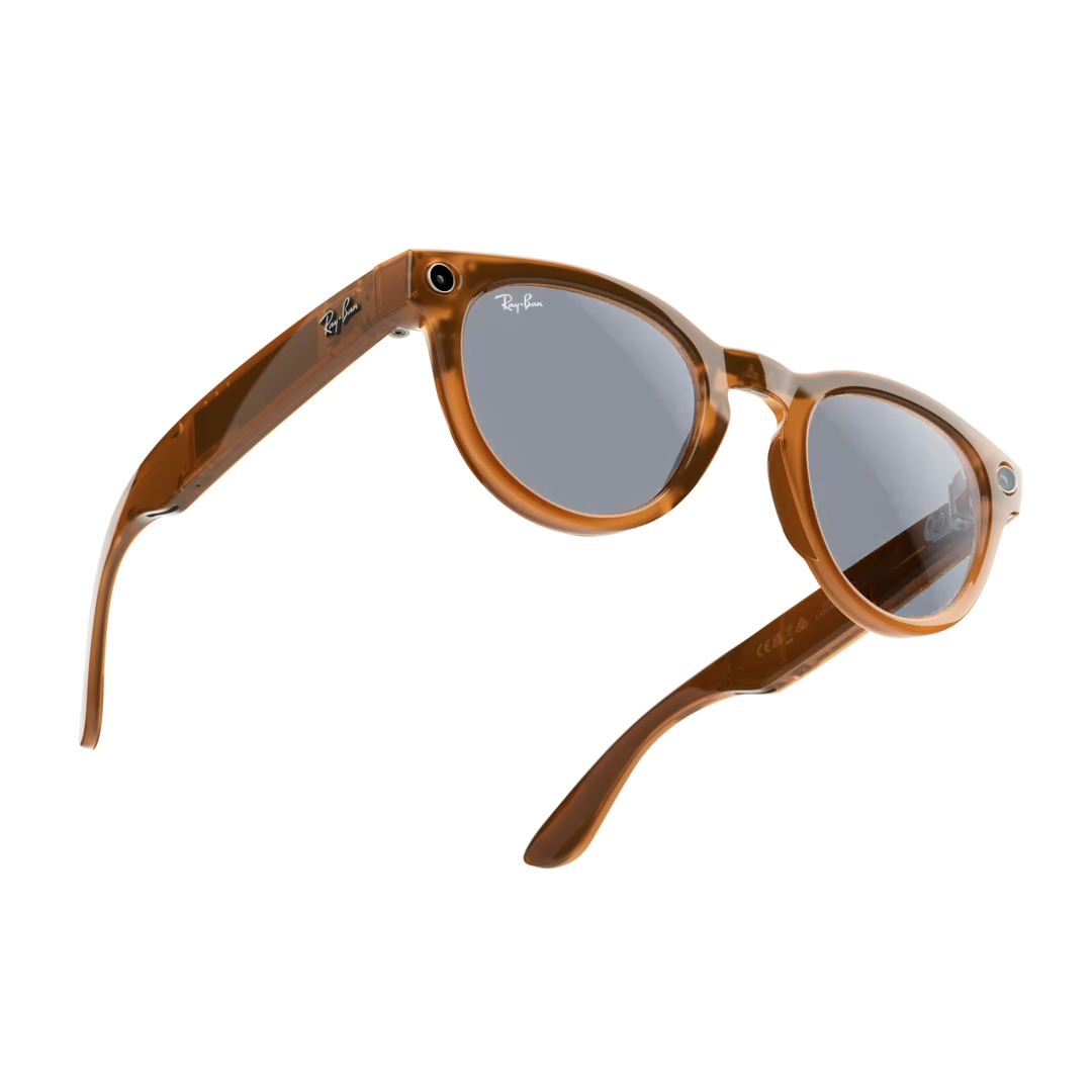 Ray-Ban Meta Headliner (Gen 1), Shiny Caramel Transparent / Clear (Recondicionado) — foto 4