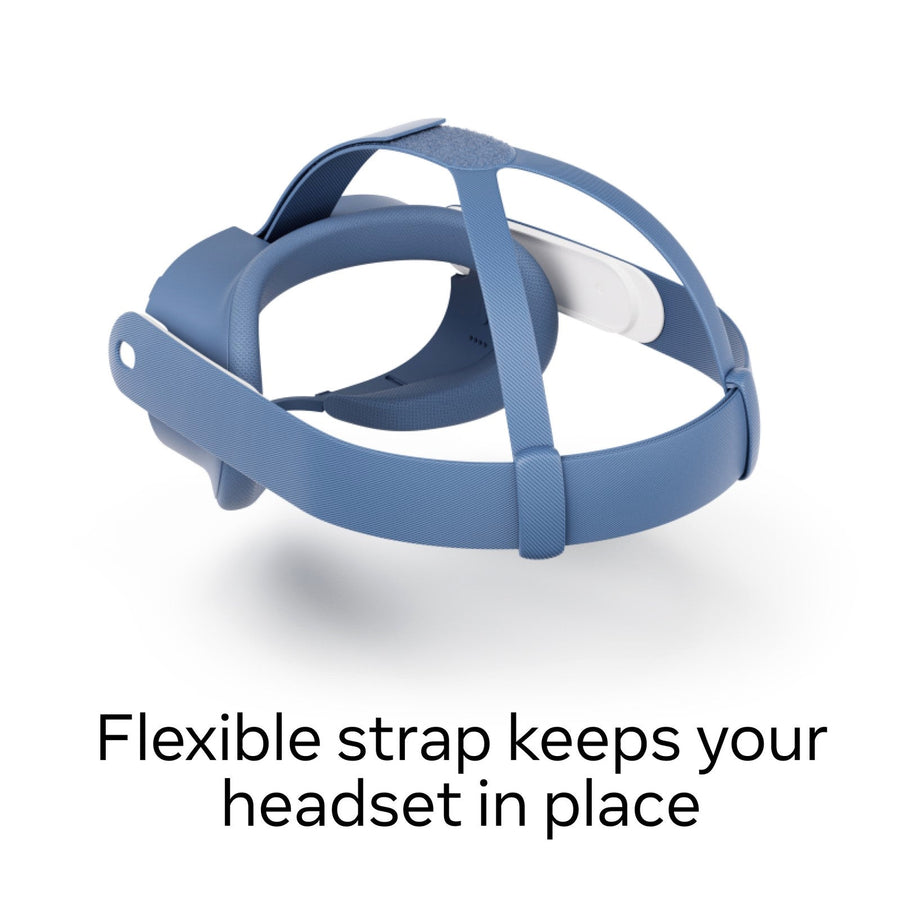 Meta Quest 3 Facial Interface & Head Strap (Elemental Blue)