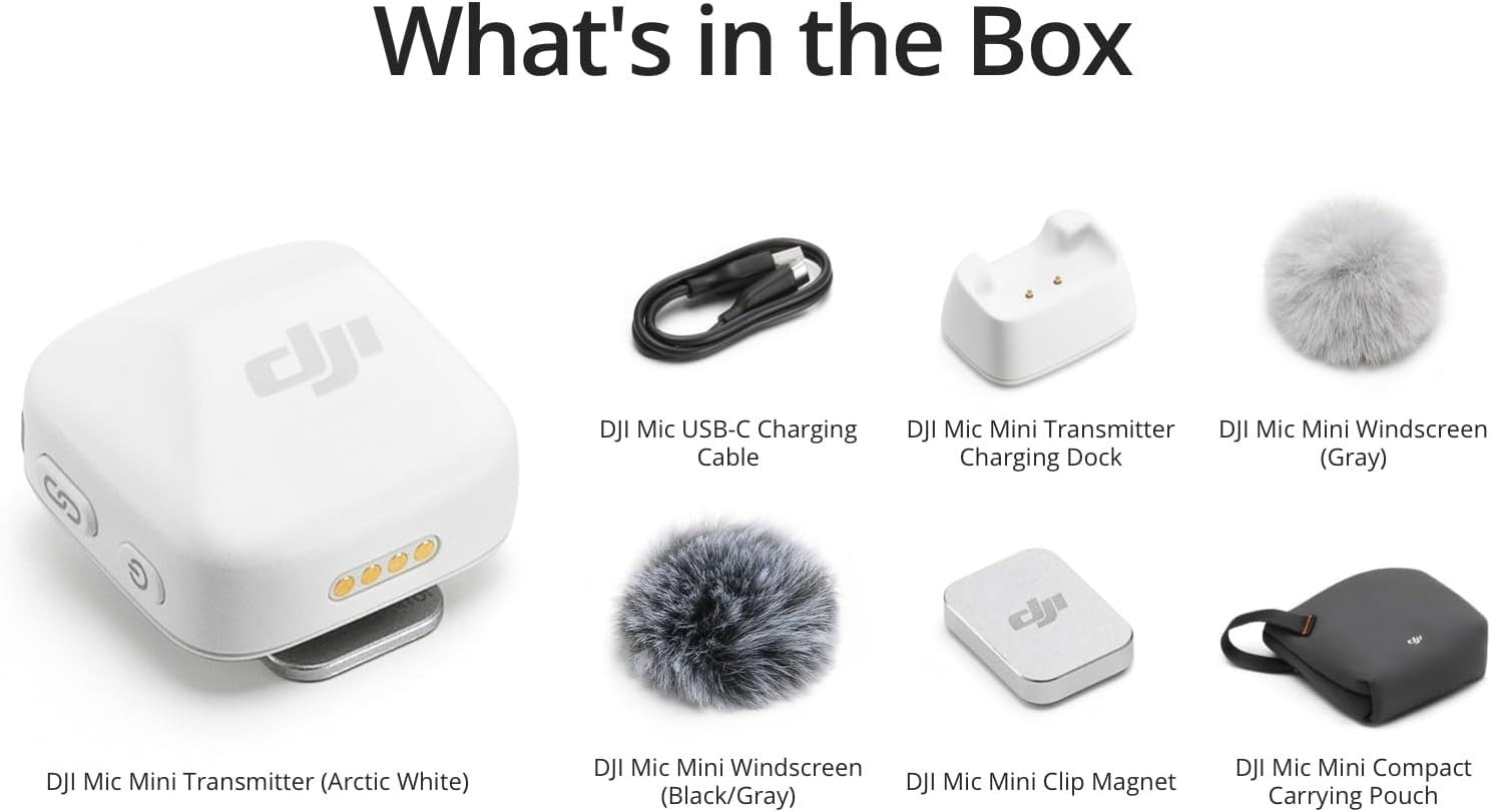 DJI Mic Mini Transmitter (Arctic White) (Certified (Recondicionado) — foto 3